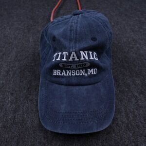 Crazy Apparel Titanic Museum Branson MO Hat Unisex OSFM Navy Blue Excellent